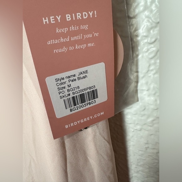 NWT Birdy Grey Jane Convertible Dress in Chiffon Pale Blush - Picture 5 of 8